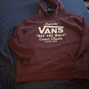 Vans Juniors Maroon Hoodie Sweater